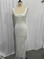 Robe moulante mini d'été Vestidos Femmes Robes Soirée Club Party Dress 2026 Diamants Paillettes Dos nu Robe sexy