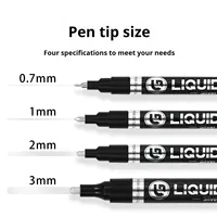 Marqueur permanent Guangna 843 à effet miroir chromé brillant, peinture réfléchissante à base d'huile, stylo DIY pour modèle Gundam, argent électroplaqué métallique