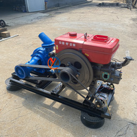Pompe à boue de dragage de fond de rivière, moteur diesel marin, machine d'aspiration de sable de 3 pouces et 4 pouces