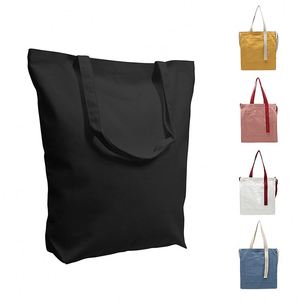 Grands sacs fourre-tout en toile résistants avec fermeture à pression, doublure en coton, pour courses, voyages, sacs à bandoulière, sacs à main - Product Image 3