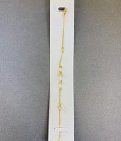 Fabricants de bijoux personnalisés OEM et ODM, fabricants de bijoux DIY, vente en gros, bracelet à breloques tendance en zircone plaqué or 18 carats, imperméable et anti-ternissement