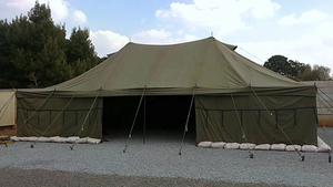 Tente de camping classique pour 20 personnes, 5x10m, vert olive, modèle Squad, usage général, taille moyenne, <span class=keywords><strong>abri</strong></span> de camping grand format GP - Product Image 4