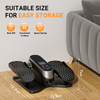 Appareil de marche sur place compact avec moniteur numérique, équipement cardio à faible impact pour la maison, le bureau et les séances d'entraînement en petits espaces