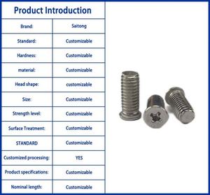 Tornillos de máquina de acero inoxidable 304, cabeza plana cruzada, métricos M3 M4 M5 M6, accionamiento Phillips para ensamblaje industrial - Product Image 2