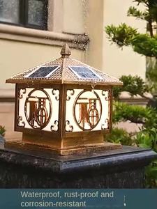 Lampe de pelouse extérieure imperméable IP65 Square Garden Led Solar Gate Post Pillar Light - Product Image 3