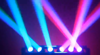 Hochwertige 6x80W RGBW Beam Moving Head Wash Dyeing Lichtanlage mit Doppel-RGB-LED-Streifen für Disco-Bar-Bühnenbeleuchtung