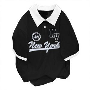 Vente en gros – Nouvelle collection été : Chemise décontractée pour homme en polyester tricoté respirant à manches courtes imprimée - Product Image 3