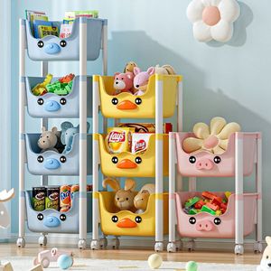 Organizador de juguetes para niños, estantería de almacenamiento de varios niveles con ruedas para dormitorio, sala de estar, unidad de almacenamiento de juguetes infantiles - Product Image 2
