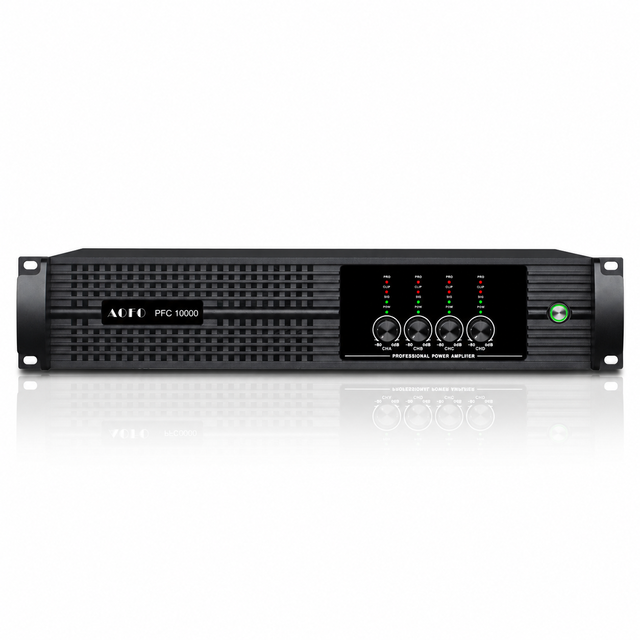 2U 4Channel 1300W Class D Power Amplifier Professional Audio Amp Digital Amplifier for Stage Speakers Subwoofers PA Sound System