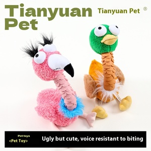 Nhà Máy Bán buôn thân thiện với môi Puppy Dog đồ chơi xấu xí chim sang trọng Knot đồ chơi với anti-cắn răng hàm âm thanh Pet đồ chơi - Product Image 4