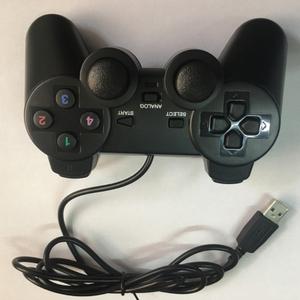 Joystick USB cablato a doppio motore per PC Gamepad Joypad per PC single <span class=keywords><strong>Game</strong></span> <span class=keywords><strong>Controller</strong></span> - Product Image 4
