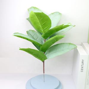 Planta de árbol Artificial en maceta para interior de la sala de estar, decoración de suelo de bonsái de plástico, pájaro verde, Canna, venta al por mayor - Product Image 2