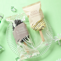 Sac d'emballage pour crème glacée, sachet en plastique pour sucettes glacées, qualité alimentaire, thermoscellable, transparent, BOPP CPP, résistant au congélateur, impression personnalisée OEM