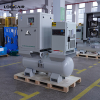 Compresor de Aire de Tornillo Industrial Sin Aceite LOGICAIR 3.7Kw 5.5Kw Silencioso 4 en 1, Compresor de Aire de Tornillo Sin Aceite para Hospitales