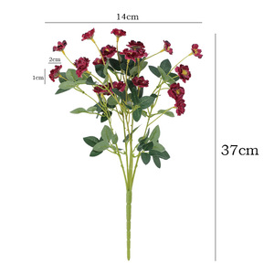 ช่อดอกกุหลาบประดิษฐ์ Ruilisi ดอกไม้ผ้าไหมสำหรับตกแต่งงานแต่งงานและบ้าน - Product Image 5