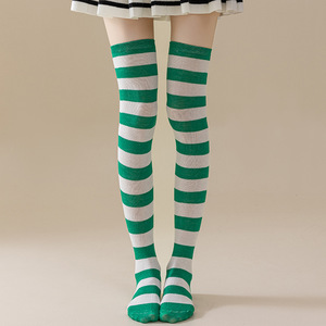 Anime Cosplay <span class=keywords><strong>Chaussettes</strong></span> <span class=keywords><strong>hautes</strong></span> rayées pour femmes-Bas genoux personnalisables pour costume <span class=keywords><strong>Chaussettes</strong></span> <span class=keywords><strong>hautes</strong></span> tricotées - Product Image 5