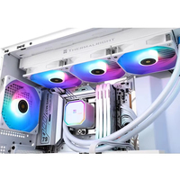 Thermalright Frozen Prism 360 Blanc ARGB CPU Liquid Cooler Pompe efficace contrôlée PWM 3300RPM Ordinateur Refroidissement par eau avec ventilateur
