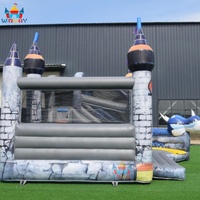 Château Gonflable Commercial en PVC Dragon Gonflable Combiné Personnalisé 5x6x4m Facile à Monter - Grande Vente