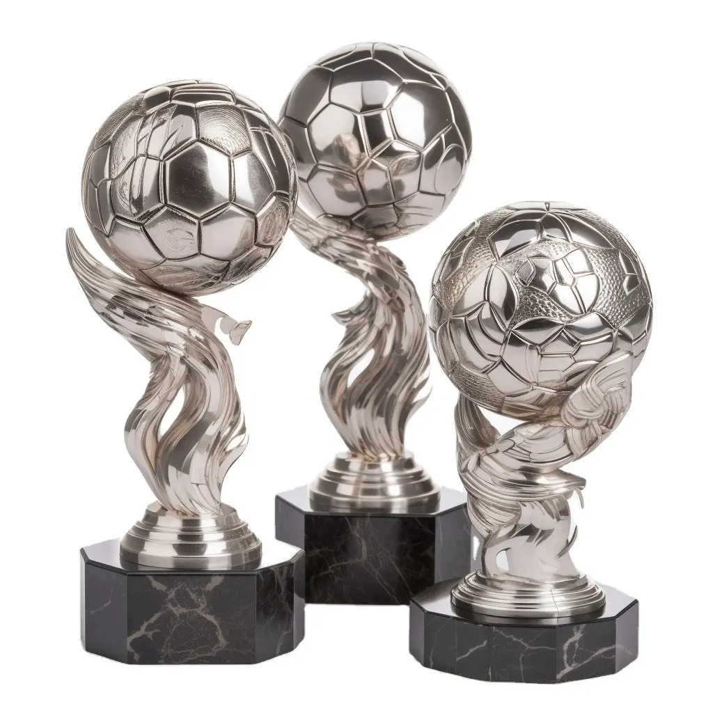 Custom Trofee Metaal En Kristal Award Trofeeën Sport Voetbal Voetbal Trofee
