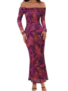 Vestido Maxi Retro con Borlas y Patrón de Pavo Real, Estilo Gran Gatsby, para Fiesta de Cóctel, Baile de Charleston, Bordado - Product Image 3