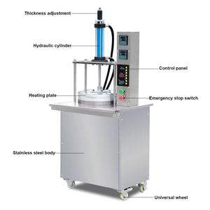 Machine automatique commerciale pour presser la pâte à pizza, machine à presser la pâte pour pain plat indien / machine à faire des crêpes fines - Product Image 1