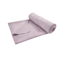 Toalla de esterilla de Yoga de gamuza de Color beige rosa superabsorbente de alta calidad antideslizante para Yoga caliente