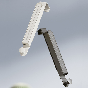 SANIPRO Stendibiancheria Pieghevole <span class=keywords><strong>Portatile</strong></span> da Viaggio con Ganci per Appendere Sopra la Porta, Stendino Resistente per Cappotti e Vestiti - Product Image 6