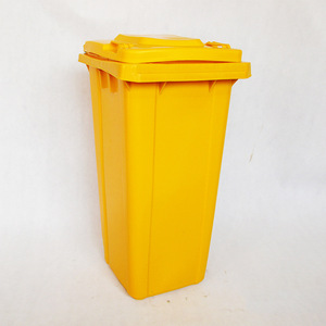 Thickened 100L outdoor sanitation trash can, community roadside trash can, outdoor trash can with <b>lid</b> and wheels - Product Image 4
