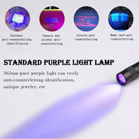 Linterna UV de Onda Verdadera de 365nm |   Investigación Forense Profesional |   Luz de Detección para Escenas del Crimen