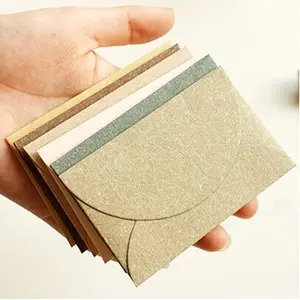 Özelleştirilmiş boyutu 250gsm yanardöner kağıt klasik kalıp kesme Mini zarf olmadan çift taraflı yapışkan bant