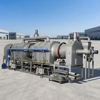 Máquina de Producción de Carbón Vegetal Continuo sin Humo a partir de Aserrín y Astillas de Madera, Línea de Producción, Horno de Carbonización