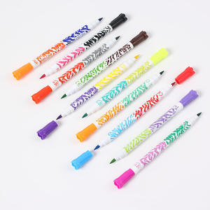 Marqueur à double pointe, pinceau doux, lavable, en plastique, pour aquarelle, pour enfants, bricolage, dessin, peinture - Product Image 1