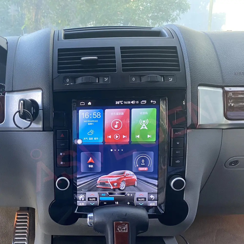 10,4 дюймовый Tesla вертикальный экран Android автомобильный DVD-плеер GPS-навигация приборная панель радио для Volkswagen Touareg 2003-2010