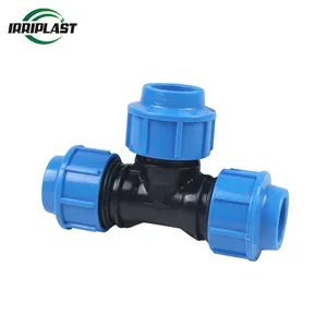 Nhà Máy Giá Tốt Nhất PP Nén Khớp Nối Phụ Kiện Cho HDPE PVC Kết Nối Đường Ống Pn16 Cho Cấp Nước