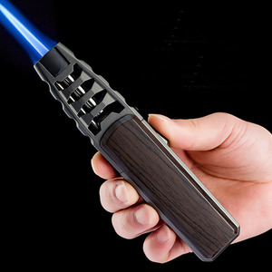 Encendedor de llama azul a prueba de viento al por mayor para cigarros con caja de regalo - Product Image 1