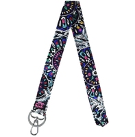 Lanière porte-badge en polyester souple à large boucle, avec boucle de sécurité détachable, pour vente directe