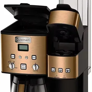 Cuisinart-Cafetera turca Espresso, Espumador de leche programable de cobre de 12 tazas, carcasa ABS, EE. UU., Reino Unido, hoteles, vehículos recreativos, Gas Solar