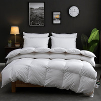 Offre Spéciale couette en microfibre blanche de luxe couette douce reine taille duvet d'oie remplissage respirant couette de qualité hôtelière usage domestique