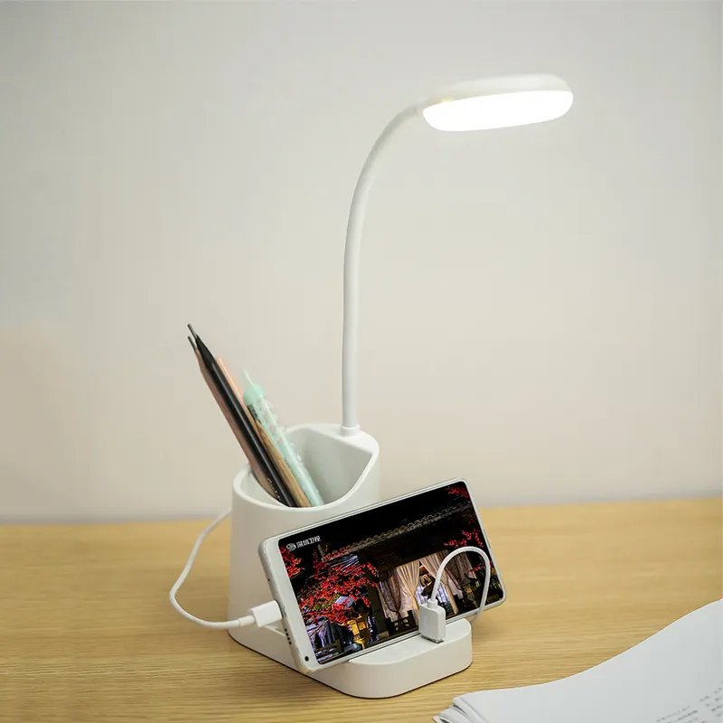 Multifunzionale Del Desktop Lampada Della Luce di Notte Intelligente e Flessibile Ha Portato La Lettura Lampada Da Tavolo