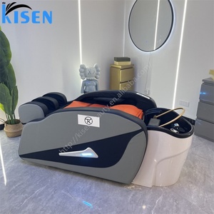 เก้าอี้นวดไทย เก้าอี้สระผม เก้าอี้นวดไฟฟ้า 4 มิติ แบบเต็มตัว ยี่ห้อ Kisen Factory Salon Furniture พร้อมโต๊ะ - Product Image 4