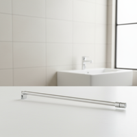 Barres de support de porte de douche en acier inoxydable et alliage de zinc, design optimal, vente chaude
