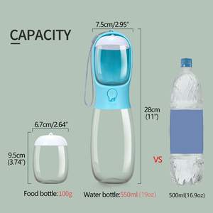 19oz Portable Pupflask gato grande amarillo perro taza de agua <span class=keywords><strong>para</strong></span> perro botella de agua portátil Accomp alimentador de alimentos bebedero - Product Image 6