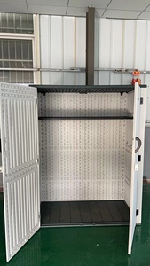 <span class=keywords><strong>Armoire</strong></span> <span class=keywords><strong>de</strong></span> <span class=keywords><strong>rangement</strong></span> extérieure en polyéthylène, abri <span class=keywords><strong>de</strong></span> <span class=keywords><strong>rangement</strong></span> vertical parfait <span class=keywords><strong>pour</strong></span> ranger les meubles <span class=keywords><strong>de</strong></span> patio, le vélo, les chaises <span class=keywords><strong>de</strong></span> plage et la tondeuse à gazon - Product Image 4