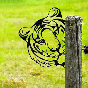 Dekorasi Taman Sapi Peeking, Dekorasi Taman Luar Ruangan Kuda Ayam Ayam Logam Besi - Product Image 6