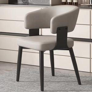 2025 SGJJ Home Furniture Esentl Modern Design <strong>Dining</strong> <strong>Chair</strong> <strong>with</strong> Soft Leather Fabric Cushions and <strong>Metal</strong> <strong>Legs</strong> - Product Image 3