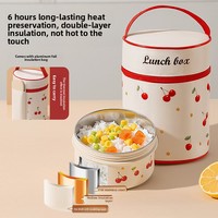 Lebensmittelechter 316L Edelstahl Einlagige Thermische Lunchbox für Büroangestellte Studenten Mikrowellengeeignet Tragbare Bento-Box Dropshipping
