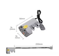 88004 Moteur Servo Électronique à Fonction de Puissance, Pièces de Blocs de Construction Électroniques, Kit Moteur de Véhicule MOC, Accessoire Compatible pour Briques Techniques