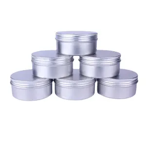Screw Cap 5ml 10ml 30ml 50ml 100ml Metal Cans Tin Container Can Aluminum Candle Jars