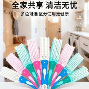 Shoe Brush With Soft Bristles Plastic Handle Blue For Cleaning Shoes And Laundry Multi Functional - Product Image 4