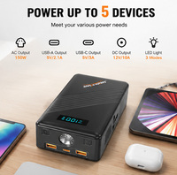 Batería Externa Portátil Mini de 22500 mAh con Carga Rápida de 150 W y Enchufe Universal para Móviles